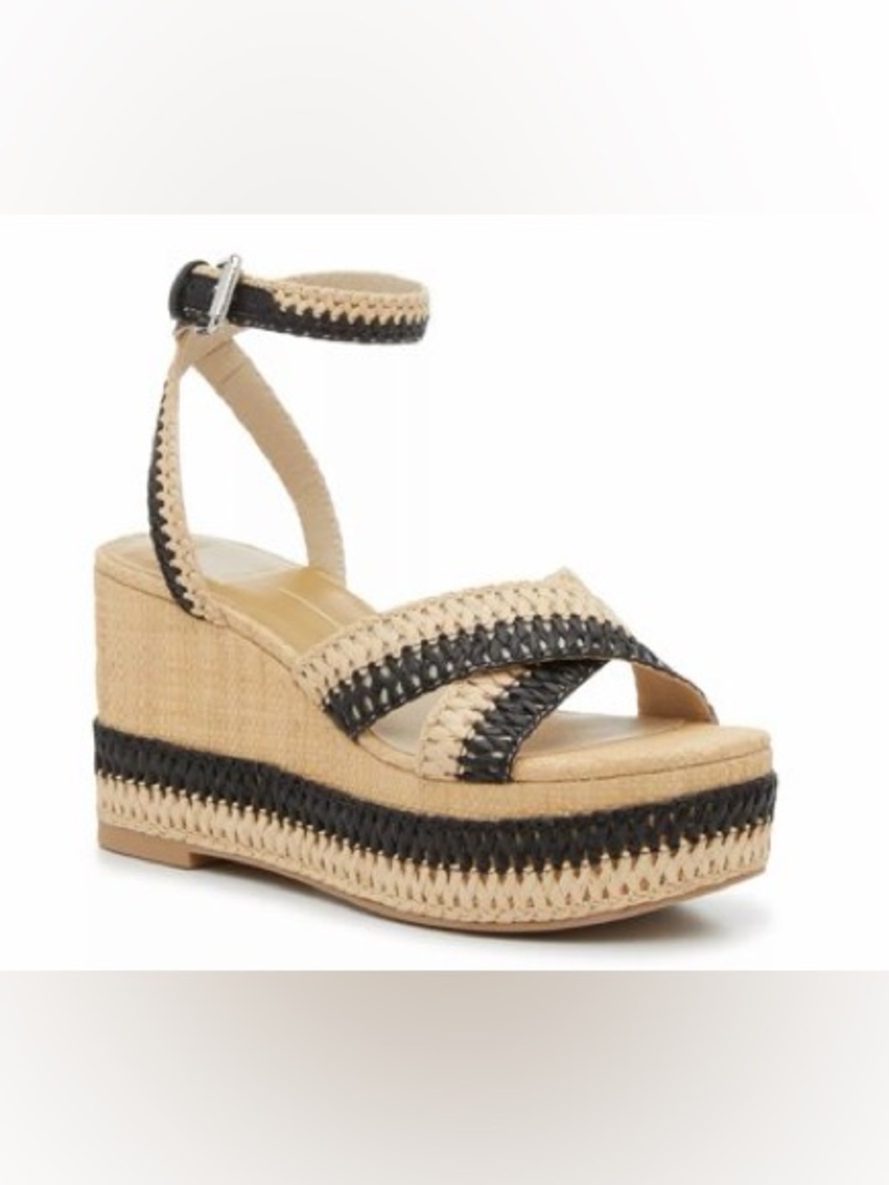 Dolce Vita Tallis platform wedge Woven Ankle-Strap Sandals